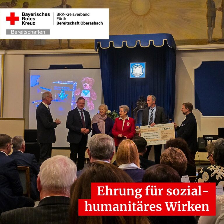 Mehr über den Artikel erfahren Instagram: Gestern wurde unsere Waltraud Heiter von der Freimaurerloge Fürth für ihr…
