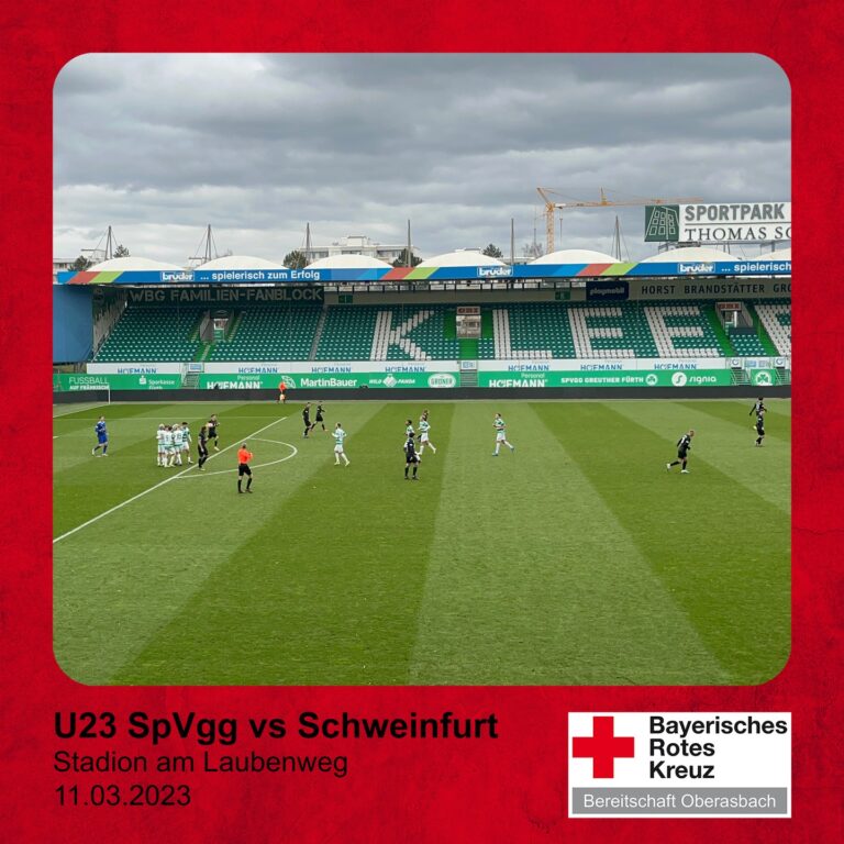 Mehr über den Artikel erfahren Heute haben wir kurzfristig, aufgrund von Personalmangel beim Heimspiel der U23 des…