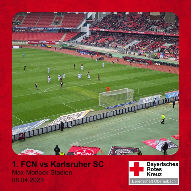 Mehr über den Artikel erfahren Heute haben wir wieder beim Heimspiel des @1_fc_nuernberg unterstützt.