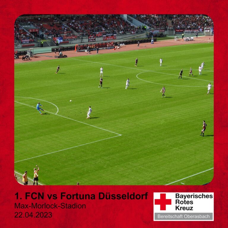 Mehr über den Artikel erfahren Heute haben wir wieder beim Heimspiel des @1_fc_nuernberg unterstützt.