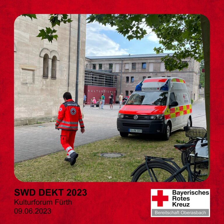 Mehr über den Artikel erfahren Heute haben wir beim Sanitätswachdienst anlässlich des Deutschen Evangelischen…