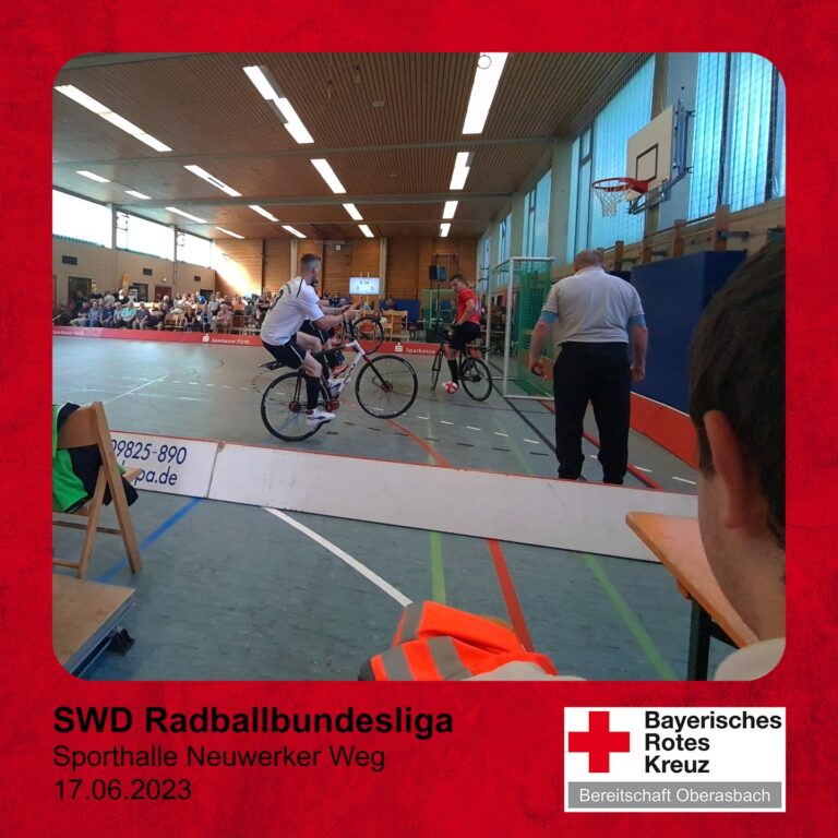 Mehr über den Artikel erfahren Heute haben wir einen Sanitätswachdienst bei der Radballbundesliga in Stein gestellt.