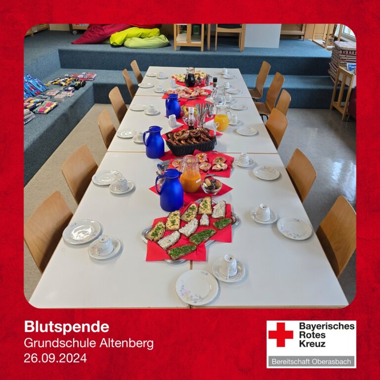 Mehr über den Artikel erfahren Heute haben wir in Oberasbach die Blutspende betreut.