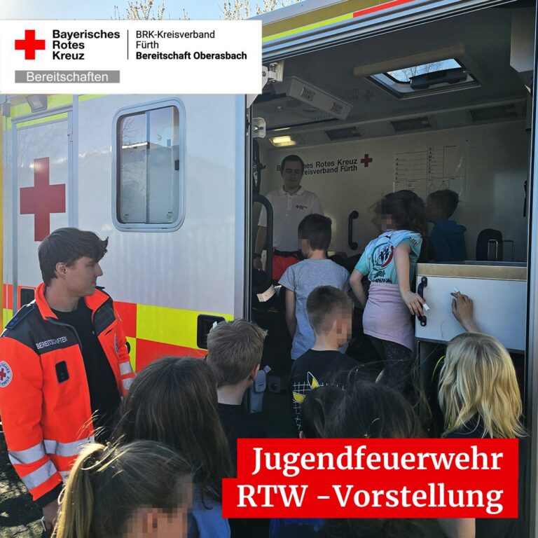 Mehr über den Artikel erfahren Am vergangenen Donnerstag haben wir bei der Kinderfeuerwehr Oberasbach einen RTW…