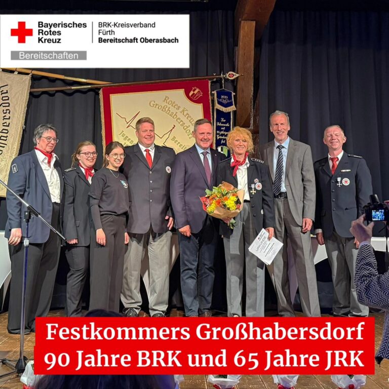 Mehr über den Artikel erfahren Heute fand in Großhabersdorf der Festkommers anlässlich des 90-jährigen Jubiläums…